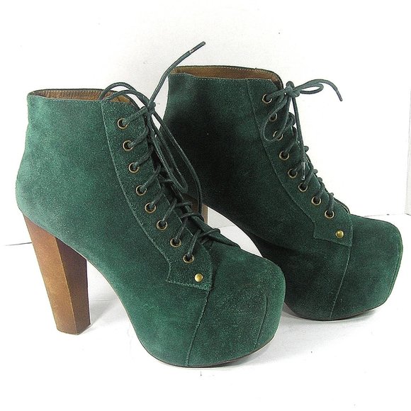 Jeffrey Campbell Green Ankle Boots - Picture 13 of 16